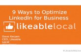 9 Ways to Optimize LinkedIn for Your SMB