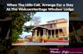 When the hills call, arrange for a stay at the welcom heritage windsor lodge