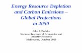 Energy Resource Depletion and Carbon Emissions – Global ...