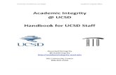 Academic Integrity @ UCSD Handbook for UCSD Staff