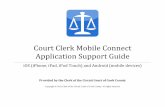 Court Clerk Mobile Connect Application Support Guide