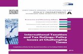 International Taxation and Tax Rulings: Policy issues at Challenging ...