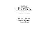 2016–2017 Academic Catalog - King