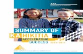 Summary for Ka Hikitia - Accelerating Success 2013-2017