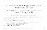 Computer Organization Introduction - Ryerson...