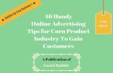46 handy online advertising tips for corn product industry to gain customers