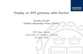 Deploy an API gateway with Docker