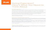 Going Paperless? Here's What You Need to Think About