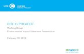 Site C Working Group Environmental Impact Statement Presentation