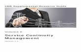 CRR Resource Guide Service Continuity Management v1.1