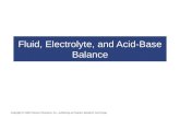Ch 26 fluid, electrolyte, and acid base balance Fall 2016