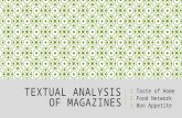 Textual analysis of magazines