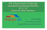 Frank McRae City of Mesa, Arizona Energy Resources Department