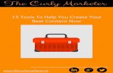 15 Tools To Help You Create Your Best Content Ebook