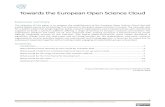 Towards the European Open Science Cloud