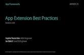 App Extension Best Practices