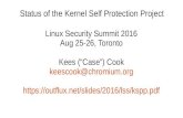 Status of the Kernel Self Protection Project