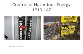 OSHA Lockout Safety General Industry