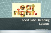 Food Label Reading
