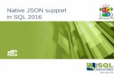 Native JSON Support in SQL2016