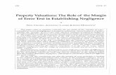 "Property Valuations: The Role of the Margin of Error Test in ...