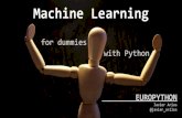 Europython - Machine Learning for dummies with Python