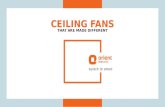 Ceiling Fans That Are Made Different
