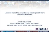 Lessons from the Proprietary Trading Desk from Monthly Reviews