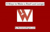 4 ways to make a roof last longer