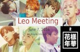 Leo Meeting June 7th, 2016