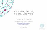 Automating Security in a DevOps World