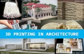 3D printing in architecture - examples for students