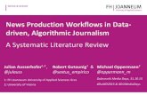 News Production Workflows in Data- driven, Algorithmic Journalism: A Systematic Literature Review