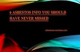 6 Asbestos info You Should Have Never Missed