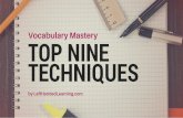 Top 9 vocab mastery