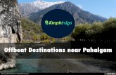 Offbeat Destinations near Pahalgam - KMPH Trips