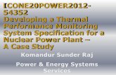 2012 ICONE20 Power Conference Developing Nuclear Power Plant TPMS Specification Paper Sunder Raj Presentation
