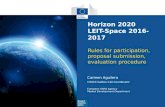 Horizon 2020 LEIT-Space 2016-participaton rules and lessons learned