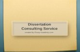 Dissertation consulting service