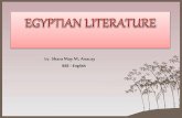 Egyptian literature ppt