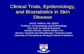 Clinical Trials, Epidemiology and Biostatistics in Skin Disease