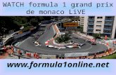 Watch the formula 1 grand prix de monaco