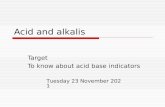 Acid and alkalis Lesson 3