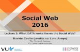 VU University Amsterdam - The Social Web 2016 - Lecture 3