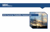 2016 Summer Reliability Assessment