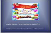 PROPOSAL FOR SCHOOL EVENTS