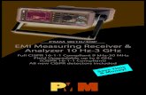 EMI Measuring Receiver & Analyzer 10 Hz-3 GHz