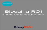 Blogging ROI – 100 stats for Marketers