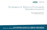 Subject Benchmark Statement: Geography