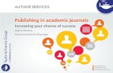 Publishing in Academic Journals: Increasing Your Chance of Success